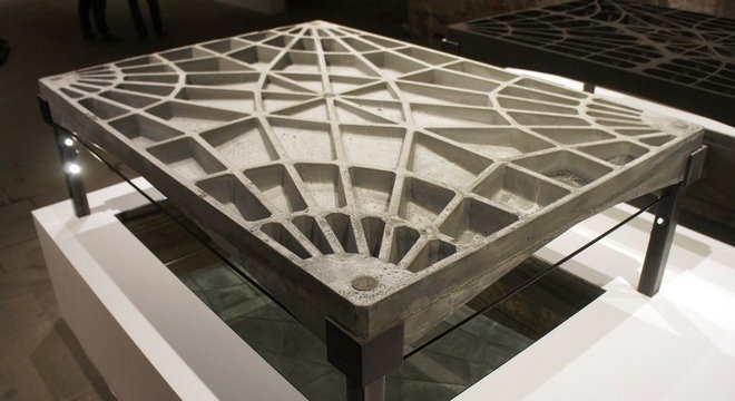 Figure 2 - Unreinforced concrete funicular floor prototype. Block Research Group, ETH Zurich. Photo credit - Nick Krouwel.